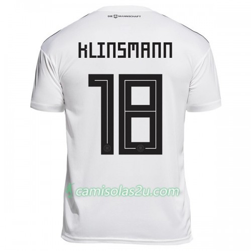 Camisolas de Futebol Alemanha Klinsmann 18 Equipamento Principal Copa do Mundo 2018 Manga Curta Camisolas de Futebol Alemanha Klinsmann 18 Equipamento Principal Copa do Mundo 2018 Manga Curta